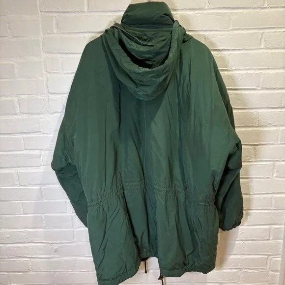 Vintage 90s Bogner Expedition Ski Snowboard Jacket Green Embroidered Men's 42 - Picture 3 of 15